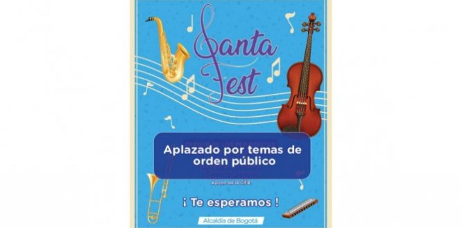 Por motivos de orden público  se aplaza el festival Santa Fest