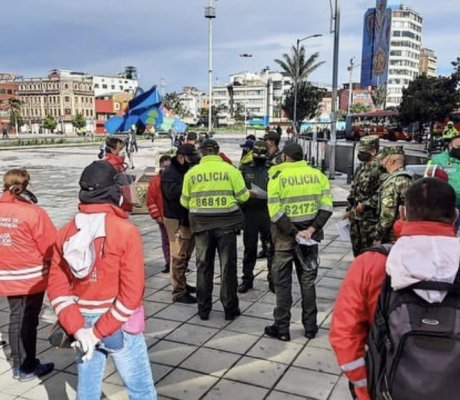 Jornada de sensibilización por la vida en el sector comercial de San Victorino